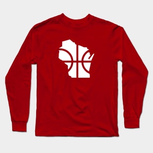 Wisconsin Basketball Logo Icon Long Sleeve T-Shirt